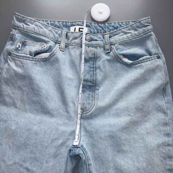 Lovers + Friends Reece High Rise Rigid Slim Straight Jeans In Palms 28 - Picture 9 of 15